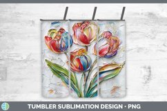 Gorgeous3D Flowers Tumbler design.