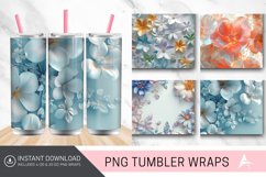 3D Flowers Tumbler wrap Product Image 1