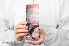 3D Flowers Tumbler Wrap 3D Sublimation Designs Bundle