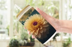 3D Flowers Under Water Glass Can Wraps Product Image 2