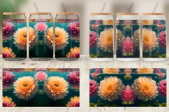 3D Flowers Under Water Glass Can Wraps Product Image 6