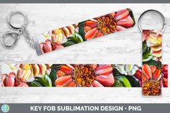 Gorgeous3D Flowers Key Fob design.