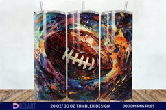 3D Football Tumbler Wrap Product Image 1