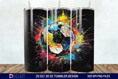 3D Football Tumbler Wrap Product Image 1