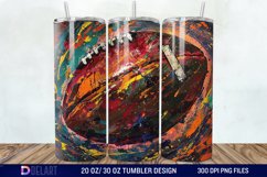 3D Football Tumbler Wrap Product Image 1
