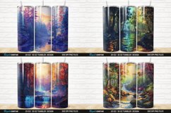 3D Forest Landscape Colorful River Tumbler Bundle Product Image 4