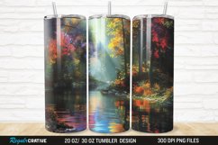 3D Forest Landscape 20/30oz Skinny Tumbler Product Image 1