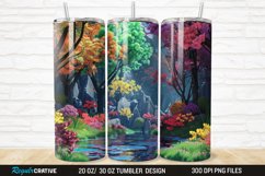 3D Forest Landscape 20/30oz Skinny Tumbler Product Image 1