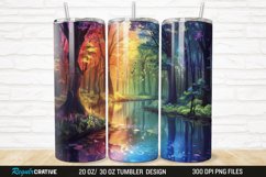 3D Forest Landscape 20/30oz Skinny Tumbler Product Image 1
