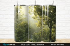 3D Forest Landscape 20/30oz Skinny Tumbler Product Image 1