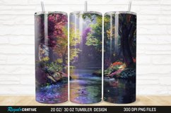 3D Forest Landscape 20/30oz Skinny Tumbler Product Image 1