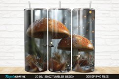 3D Forest Mushrooms 20/30oz Skinny Tumbler Product Image 1