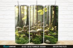 3D Forest Mushrooms 20/30oz Skinny Tumbler Product Image 1