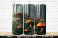 3D Forest Mushrooms 20/30oz Skinny Tumbler Product Image 1