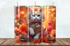 3D tumbler png,flower cat tumbler,sublimation design,tumbler png,png bundle,20oz tumbler,3D tumbler wrap,3D cat flower png,cat tumbler png,embroidered cat png,baby cat tumbler png,tumbler wrap png,straight tumbler png,3D tumbler png