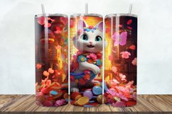 3D tumbler png,flower cat tumbler,sublimation design,tumbler png,png bundle,20oz tumbler,3D tumbler wrap,3D cat flower png,cat tumbler png,embroidered cat png,baby cat tumbler png,tumbler wrap png,straight tumbler png,3D tumbler png