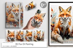 Digital Paper 3D Fox Painting Product Image 1