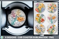 Bundle of six 3D Car Coaster designs.