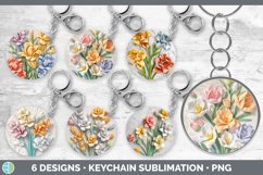 Bundle of six 3D Keychain designs.
