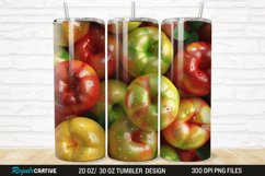 3D Fresh Apples 20/30oz Skinny Tumbler Product Image 1