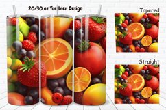 3D Fresh Fruit 20/30oz Skinny Tumbler Product Image 1