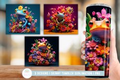 3D Fantasy Frog Tumbler Sublimation I 3D Tumbler Wrap Product Image 1