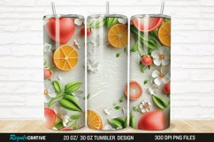 3D Fruit And Flower 20/30oz Skinny Tumbler Product Image 1