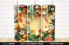 3D Fruit And Flower 20/30oz Skinny Tumbler Product Image 1