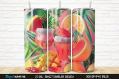3D Fruit Cocktail 20/30oz Skinny Tumbler Product Image 1