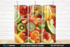 3D Fruit Cocktail 20/30oz Skinny Tumbler Product Image 1