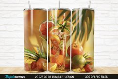 3D Fruit Cocktail 20/30oz Skinny Tumbler Product Image 1
