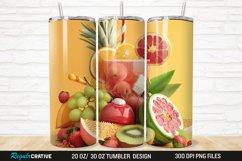 3D Fruit Cocktail 20/30oz Skinny Tumbler Product Image 1