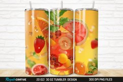 3D Fruit Cocktail 20/30oz Skinny Tumbler Product Image 1