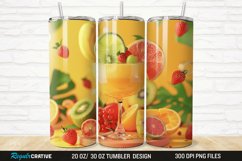 3D Fruit Cocktail 20/30oz Skinny Tumbler Product Image 1