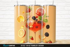 3D Fruit Cocktail 20/30oz Skinny Tumbler Product Image 1