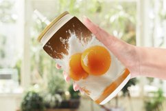 3D Orange Fall Splashing Glass Can Wraps Product Image 2