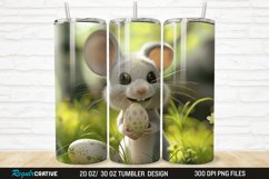 3D Funny Cute Mouse Easter 20/30oz Skinny Tumbler Product Image 1
