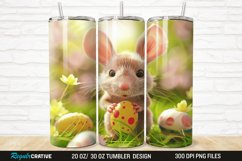 3D Funny Cute Mouse Easter 20/30oz Skinny Tumbler Product Image 1