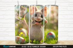 3D Funny Cute Mouse Easter 20/30oz Skinny Tumbler Product Image 1