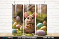 3D Funny Cute Mouse Easter 20/30oz Skinny Tumbler Product Image 1