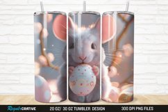 3D Funny Cute Mouse Easter 20/30oz Skinny Tumbler Product Image 1