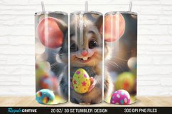 3D Funny Cute Mouse Easter 20/30oz Skinny Tumbler Product Image 1