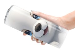3D Furry Baby Polar Bear | Tumbler Sublimation Wrap Product Image 6