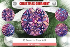 Christmas Ornaments 3D Geometric Shape Product Image 1