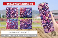 Tumbler Wrap 3D Geometric Shape Product Image 1