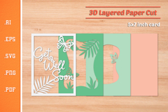 Get Well Soon - 3D Layered Paper Cut SVG Product Image 2