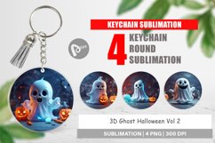Keychain 3D Ghost Halloween Product Image 1