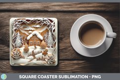 Gorgeous3D Square Coaster design.