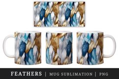 3d glamorous colorful feathers retro glamour and extravagance pattern design wraps sublimation bundle for customize mug or cup
