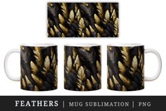 3d glamorous colorful feathers retro glamour and extravagance pattern design wraps sublimation bundle for customize mug or cup